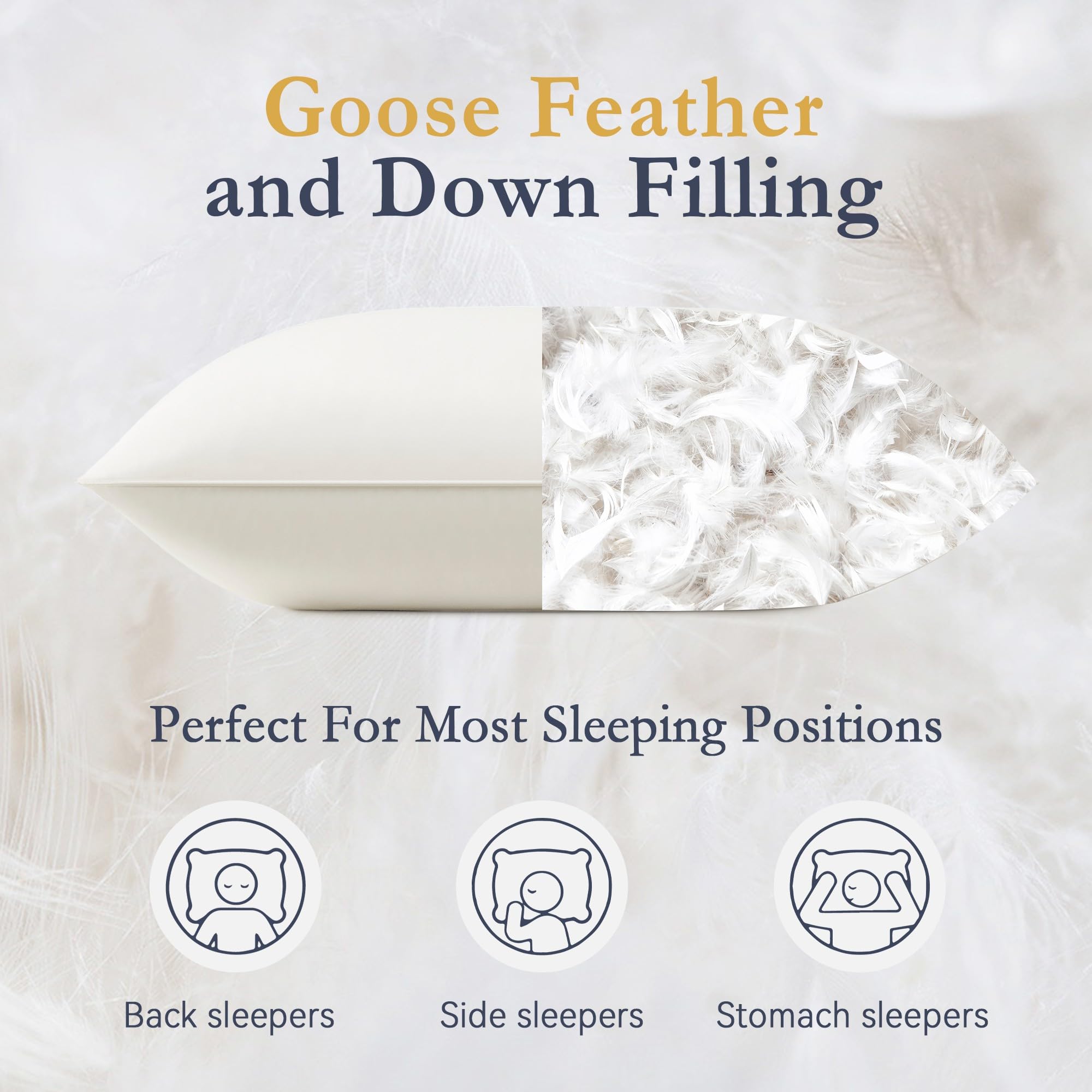 Foto 2 | Almohada Puredown  Pluma de Ganso- Venta Internacional