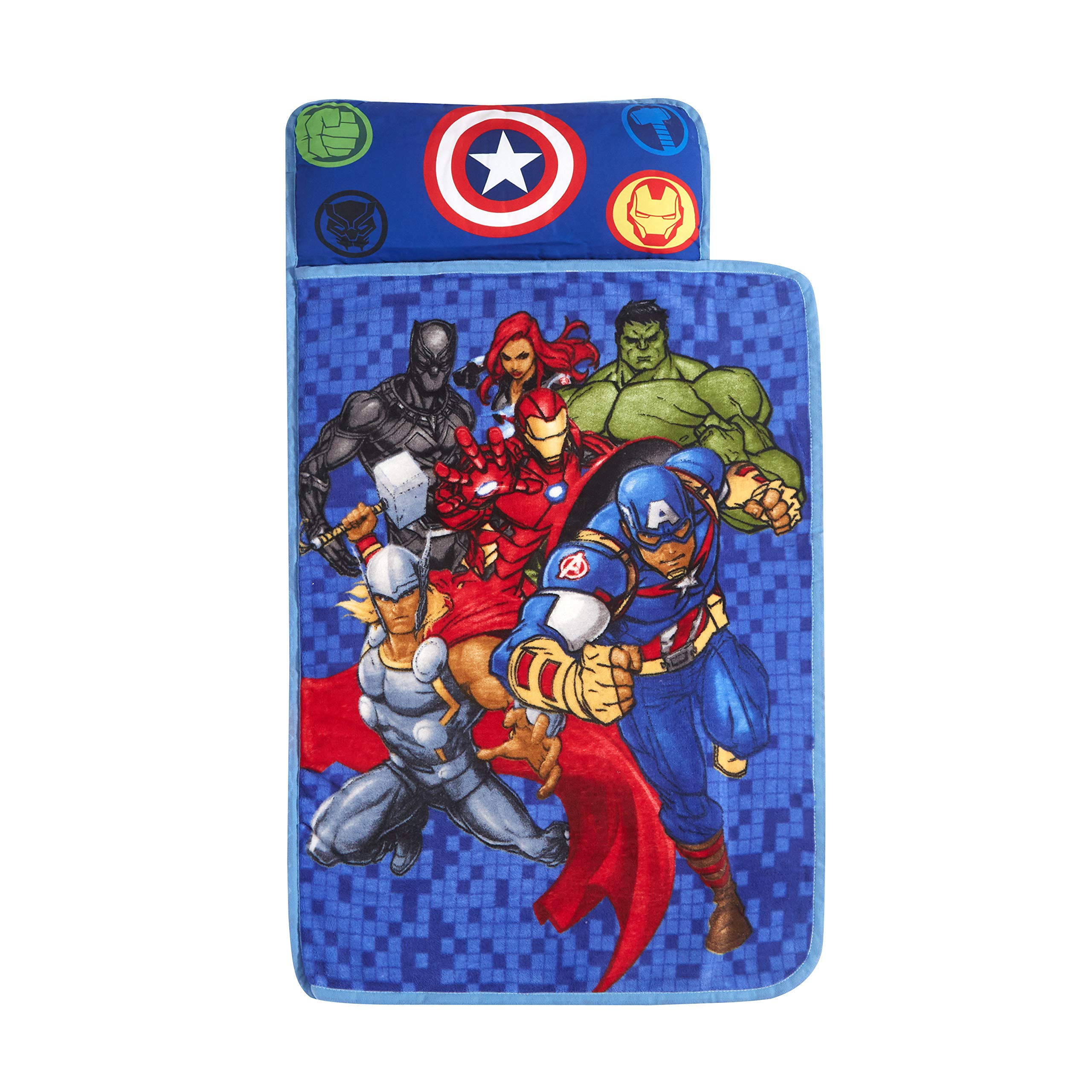 Foto 2 pulgar | Nap Mat Idea Nuova Marvel Avengers, Supersuave, Con Almohada - Venta Internacional.