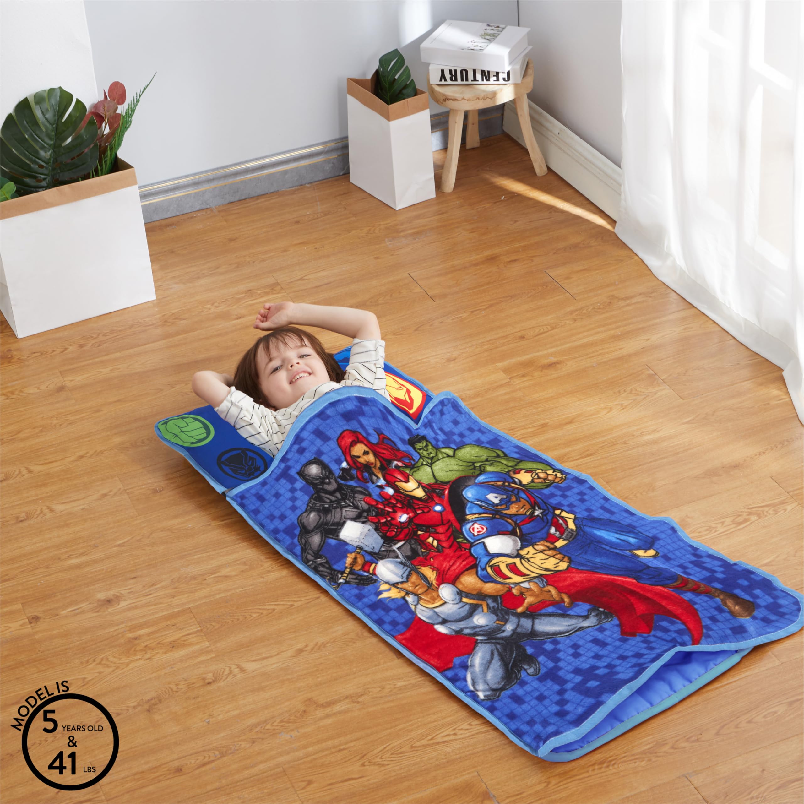 Foto 6 pulgar | Nap Mat Idea Nuova Marvel Avengers, Supersuave, Con Almohada - Venta Internacional.