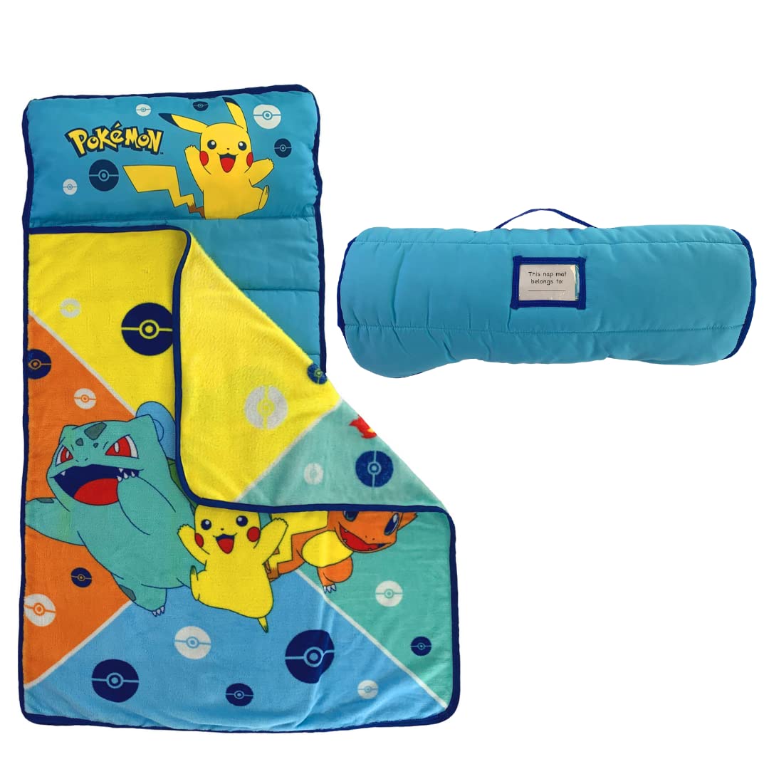 Foto 2 pulgar | Alfombrilla De Siesta Suave Para Niños Pequeños Con Almohada Y Manta Para Pokémon Anime - Venta Internacional.