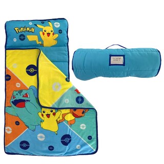 Foto 1 | Alfombrilla De Siesta Suave Para Niños Pequeños Con Almohada Y Manta Para Pokémon Anime - Venta Internacional.