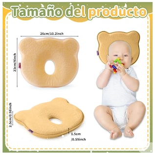 Foto 2 | Almohada para Bebé Memory Foam Prevención Cabeza Plana