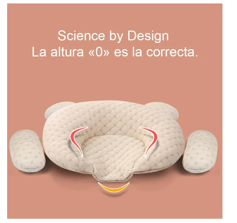 Foto 4 | Almohada para Bebé Memory Foam Prevención Cabeza Plana