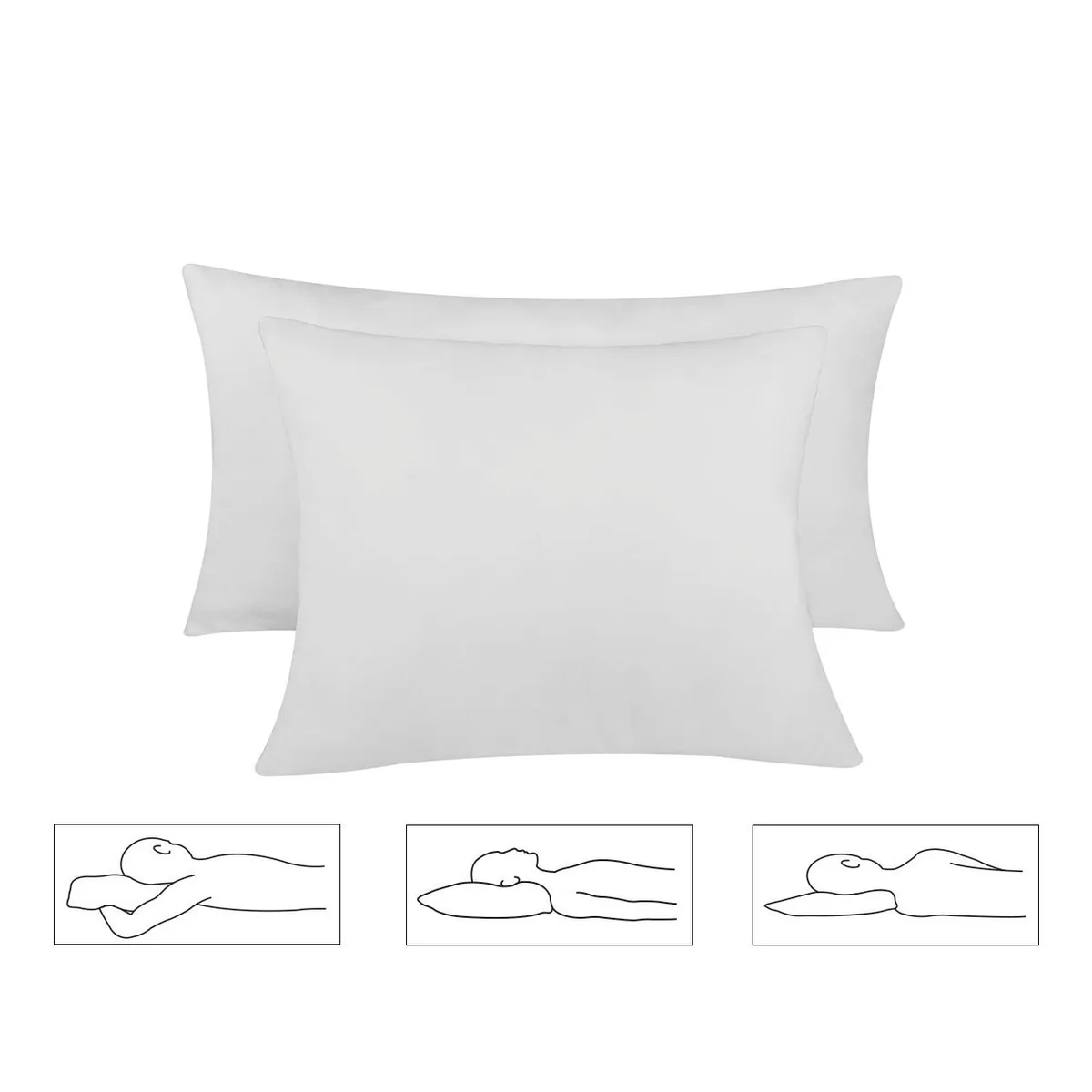 Foto 4 pulgar | 4 Pack Almohadas 2 Estándar Plus + 2 King Size Hotelera Almohada Lab.g Blanco