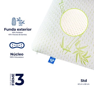 Foto 4 | Almohada Individual Spring Air Bamboo – Suave, Hipoalergénica Y Fresca