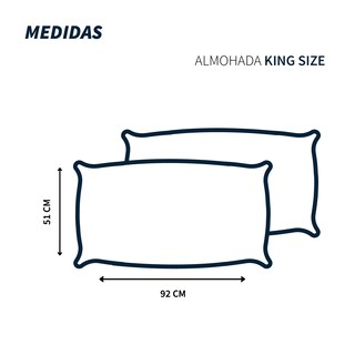 Foto 8 | Pack Almohadas 2 Estándar Y 2 King Size Tesso Home Con Bies Negro