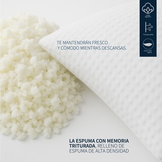 Foto 5 | Set 4 Almohadas Tesso Home Memory Foam Estándar