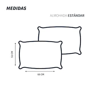 Foto 8 | Set 4 Almohadas Tesso Home Memory Foam Estándar