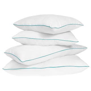 Foto 1 | Pack Almohadas 2 Estándar Y 2 King Size Tesso Home Con Bies Gris