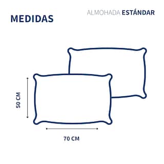 Foto 5 | Pack 4 Almohadas Estándar Tesso Home Con Fundas.