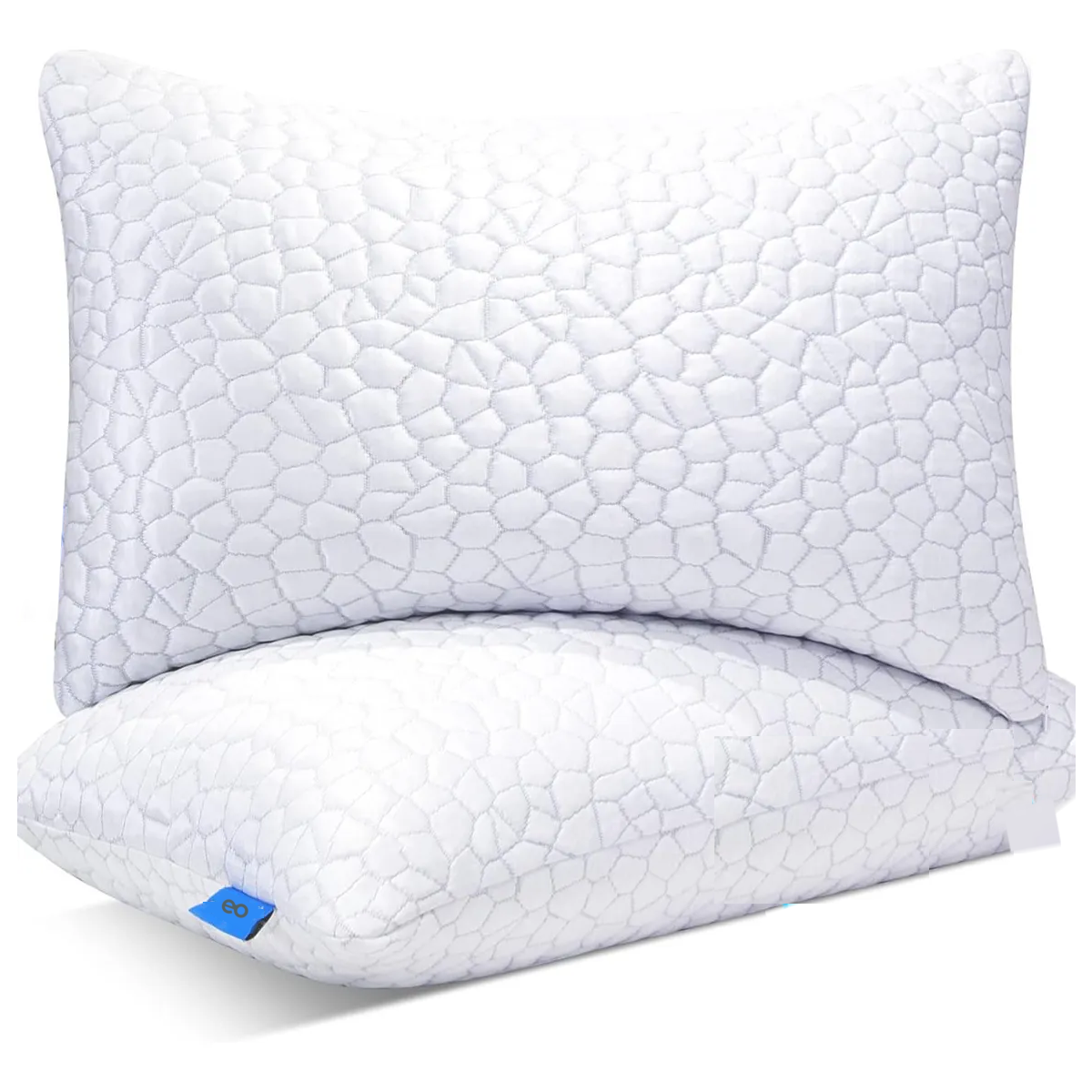 Foto 2 pulgar | Almohada Memory Foam Inteligente Gel Ajustable Matrimonial  Eo Safe Importsesi-20385 Blanco