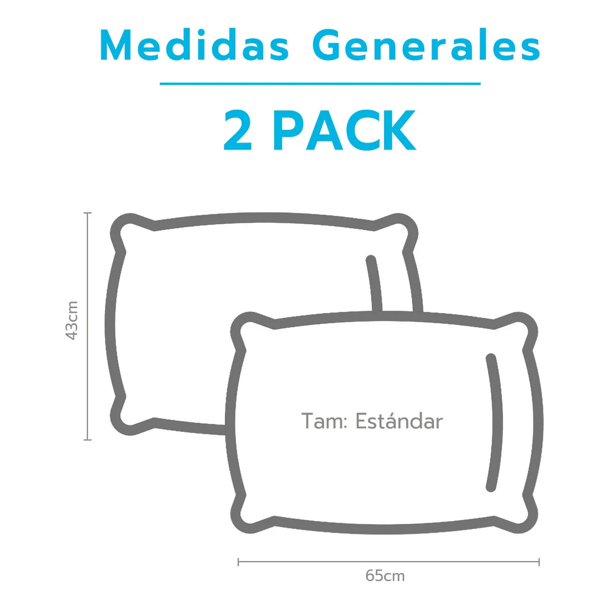 Foto 5 pulgar | Almohada 2 Pack Estándar Relleno Suave Media Microfibra Con Cremallera Eo Safe Imports Esi-20389 Blanco