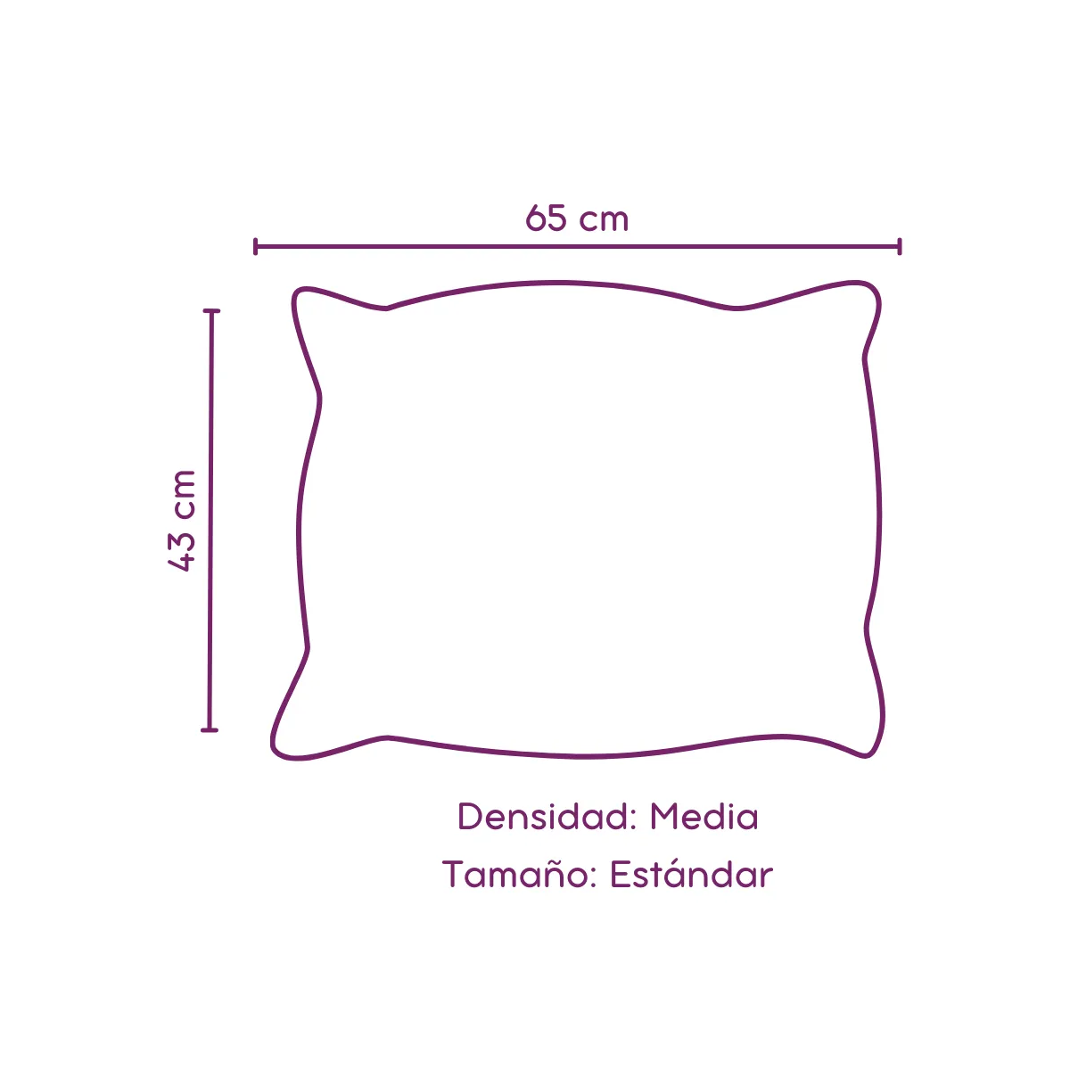 Foto 3 | Almohadas 2 Pack Estándar Microfibra Media  Eo Safe Imports Esi-20399 Blanco
