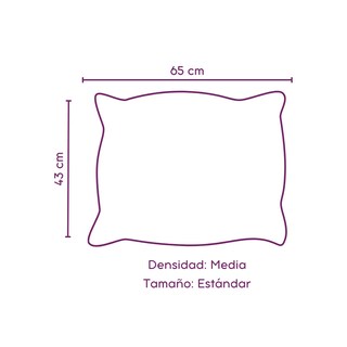 Foto 3 | Almohadas 2 Pack Estándar Microfibra Media Eo Safe Imports Esi-20399 Blanco