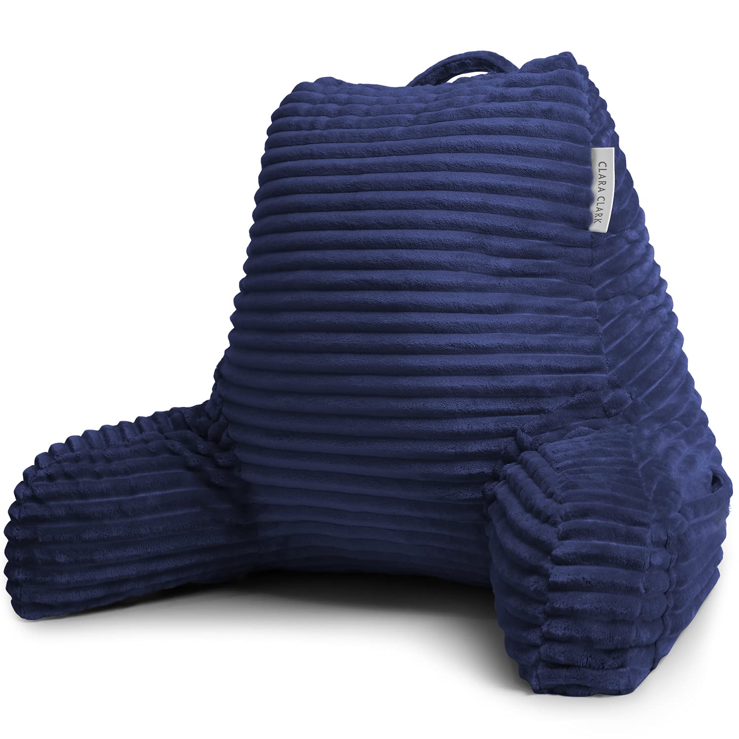 Foto 3 pulgar | Almohada De Lectura Clara Clark Cut  Felpa A Rayas  Para Niños  Azul Marino - Venta Internacional.