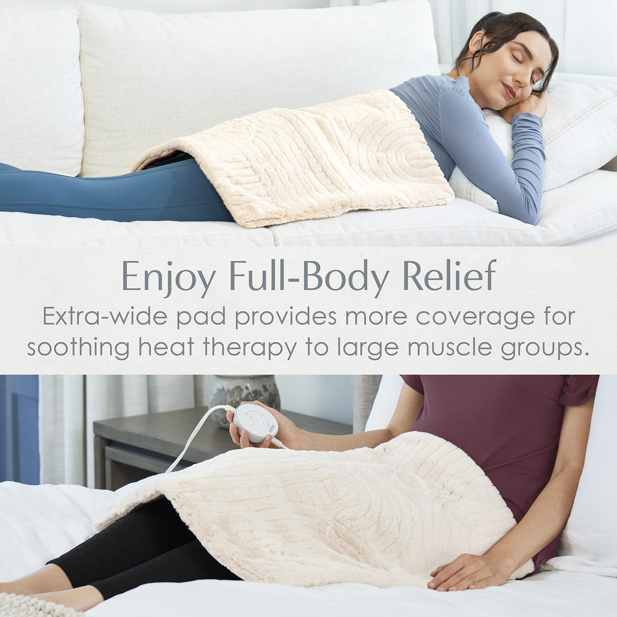 Foto 5 pulgar | Almohadilla Térmica Pure Enrichment Pureradiance Ultra-wide Luxury - Venta Internacional.