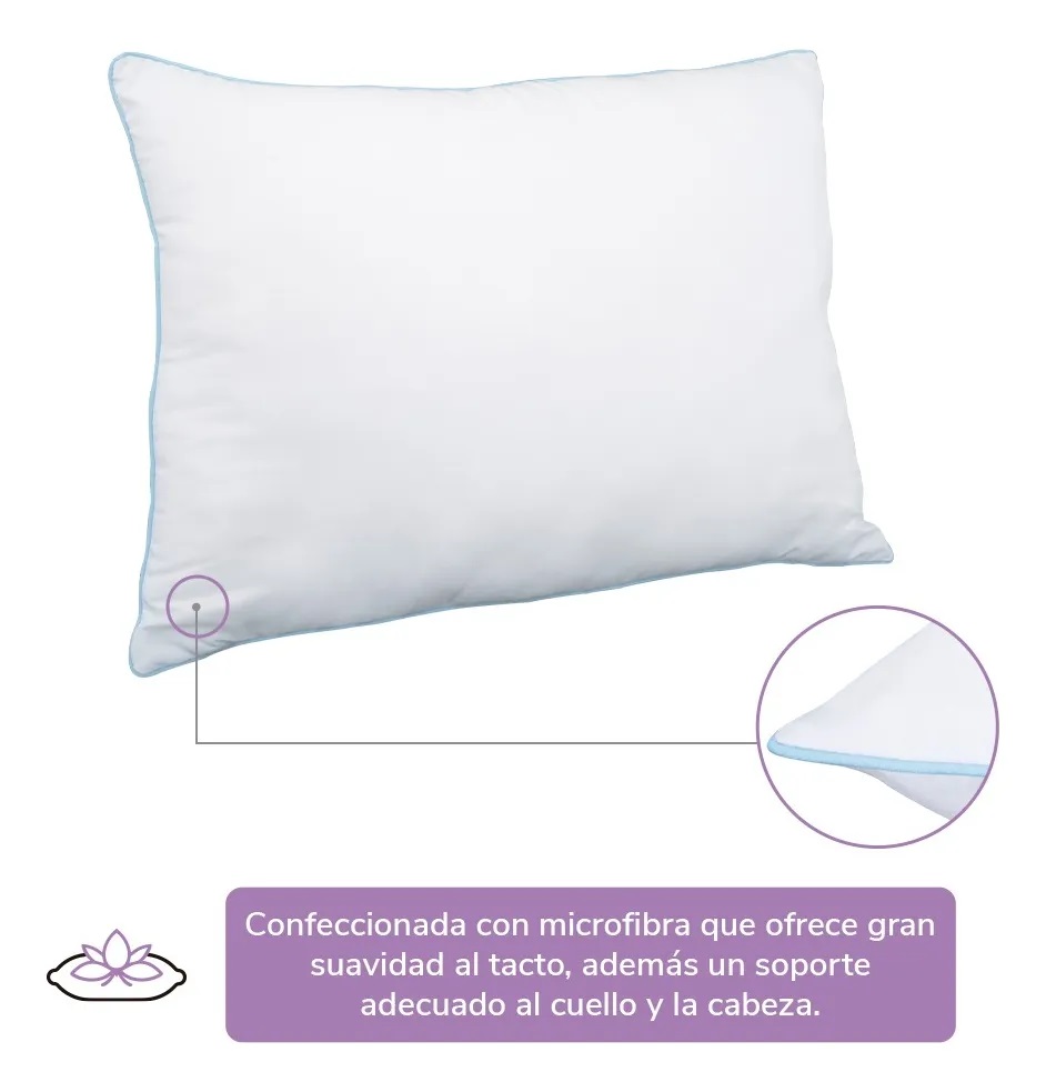 Foto 4 pulgar | Almohada America Home Microfibra Relax Tamaño Estándar Súper Confort