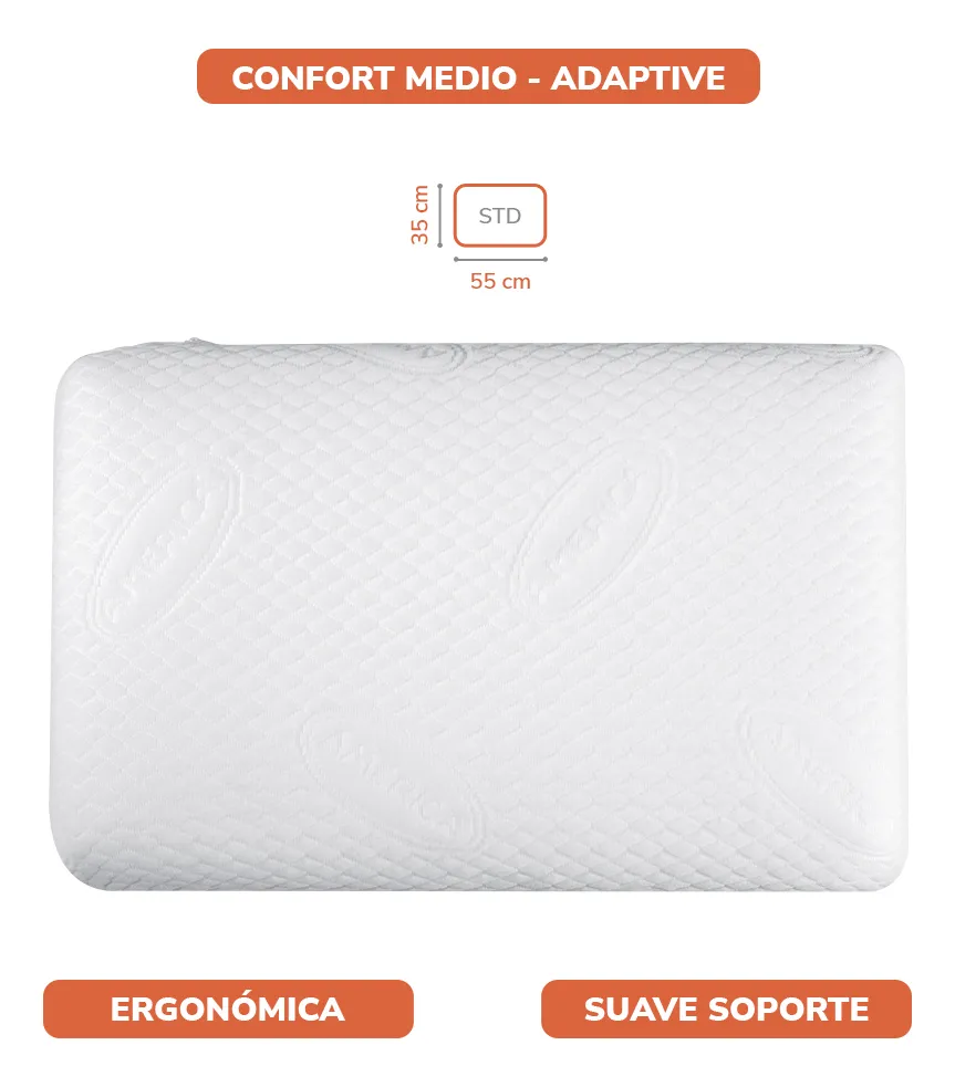 Foto 4 pulgar | Almohada America Home Memory Estándar Memory Foam Tecnología Adaptive Confort Medio