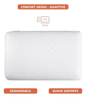 Foto 3 | Almohada America Home Memory Estándar Memory Foam Tecnología Adaptive Confort Medio