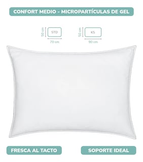 Foto 2 | Almohada America Home Fresh Estándar Micropartículas De Gel Suave Al Tacto