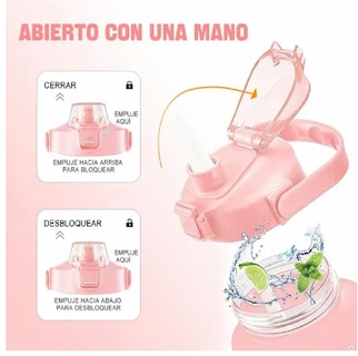Foto 3 | Botella de Agua Motivadora Eo Safe Importers 2 Litros color Rosa