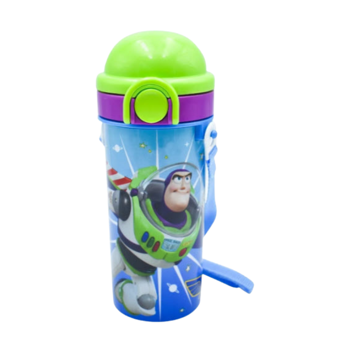 Foto 2 pulgar | Botella de Agua Cantimplora Disney Toy Story 500ml con Popote color Azul