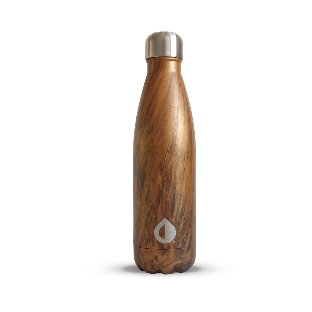Foto 1 | Botella Térmica PURA HONU EARTHDAY BROWN color Marrón de Acero Inoxidable 500 ML