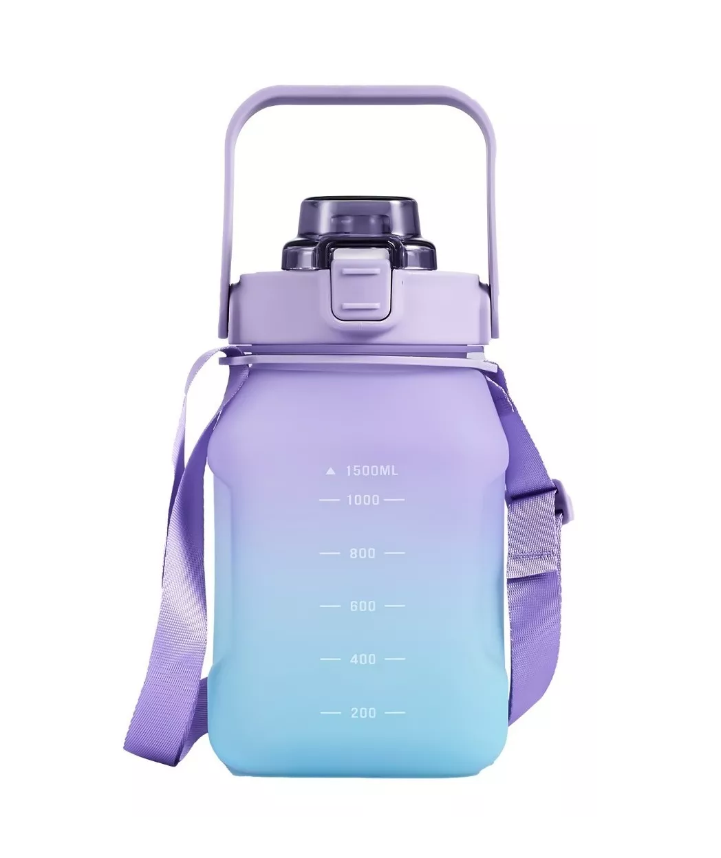 Foto 1 | Botella de Agua BELUG color Violeta Deportiva de Gran Capacidad 1.5 L con Correa