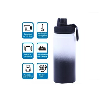 Foto 2 | Botella de Agua Eo Safe Imports Esi-6706 de Acero Inoxidable Multicolor