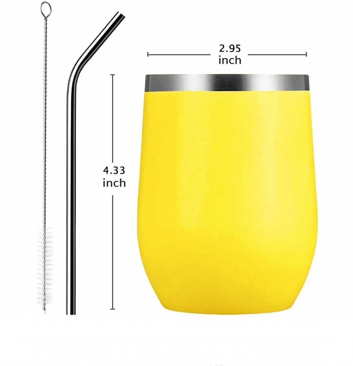 Foto 3 pulgar | Vaso Térmico Funbu 2022 color Amarillo de Acero Inoxidable 12 oz