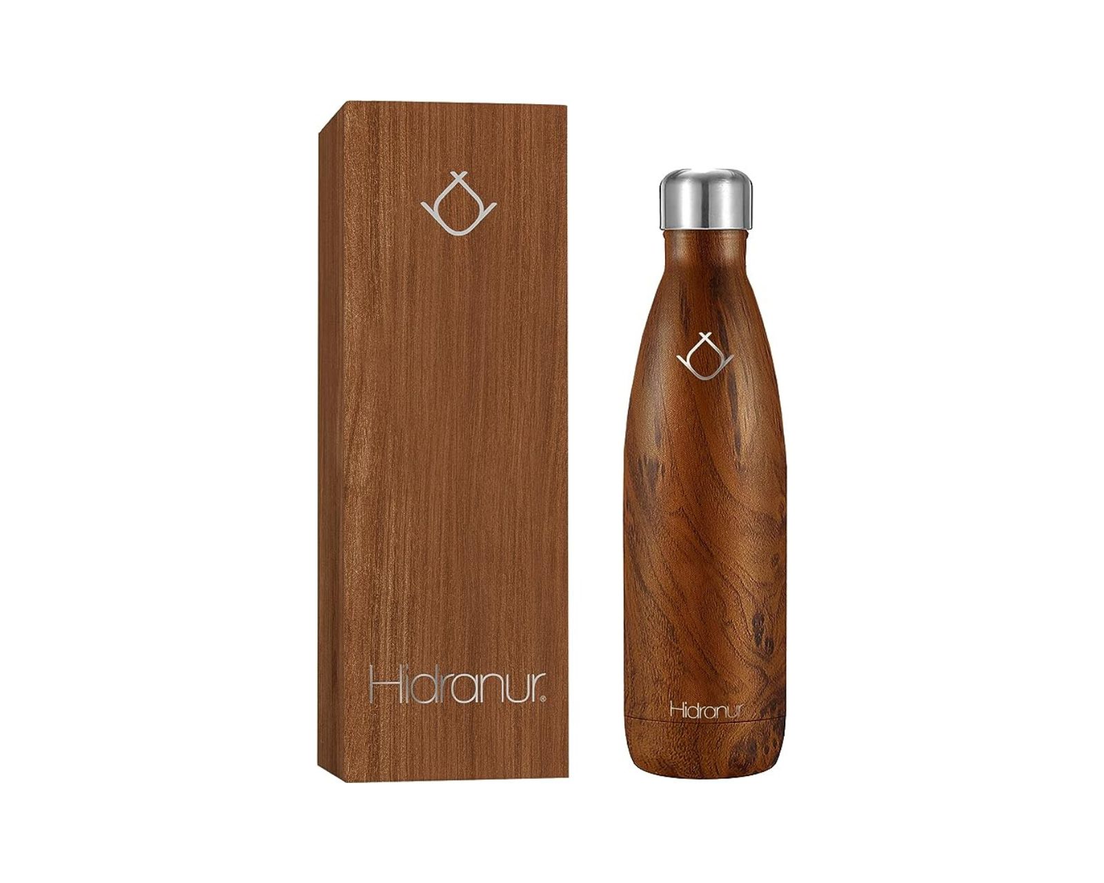 Foto 3 pulgar | Termo De Acero Inoxidable Hidranur Con Doble Aislamiento Térmico Y Tapa Hermética Antifugas Color Madera Con Cep
