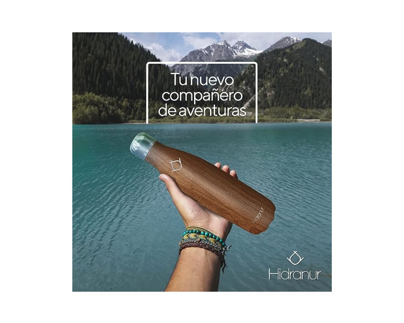 Foto 3 | Termo De Acero Inoxidable Hidranur Con Doble Aislamiento Térmico Y Tapa Hermética Antifugas Color Madera Con Cep