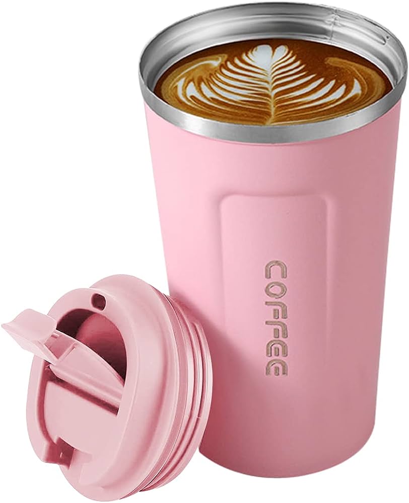 Taza De Café Acero Inoxidable Botella Termo Vacío 510ml Funbu Color Rosa $199