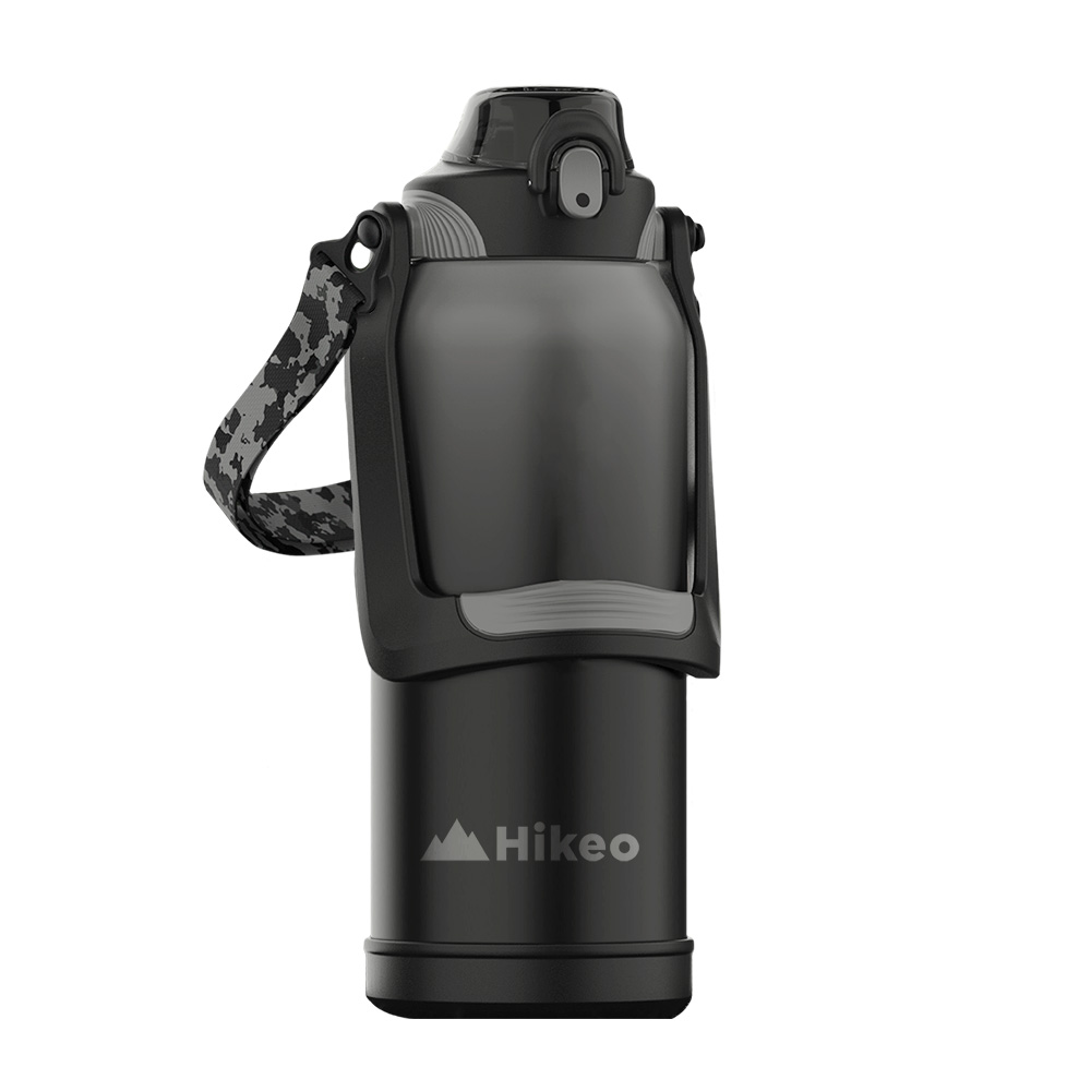 Termo Hikeo de Acero Inoxidable color Negro de 2 L