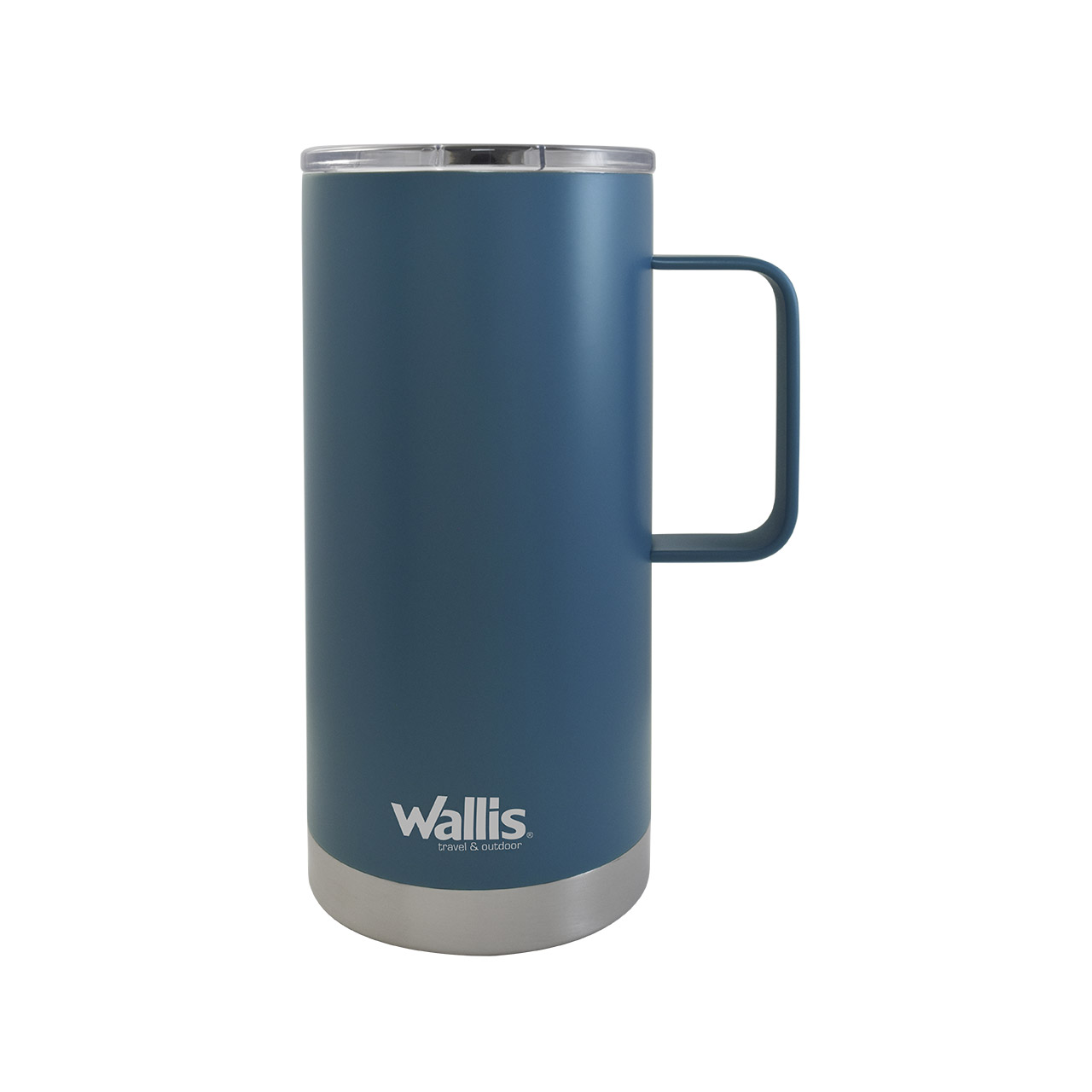 Taza Térmica Wallis M2890292 con Protector Deslizante 500 ml Azul Mate