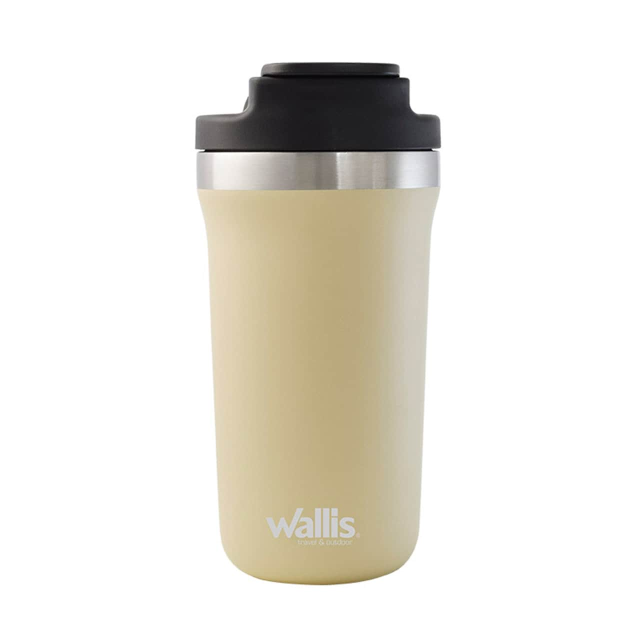 Vaso Termico Wallis Acero Inoxidable con Tapa Rosca 470 Ml Arena Mate $389