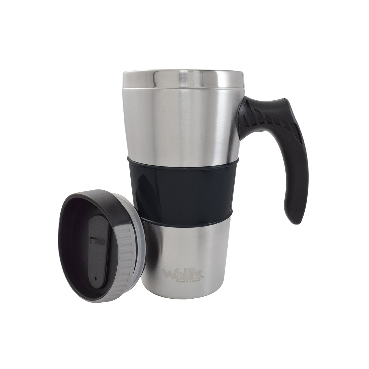 Foto 3 pulgar | Taza Térmica Wallis con Goma Antideslizante 450 Ml Negro