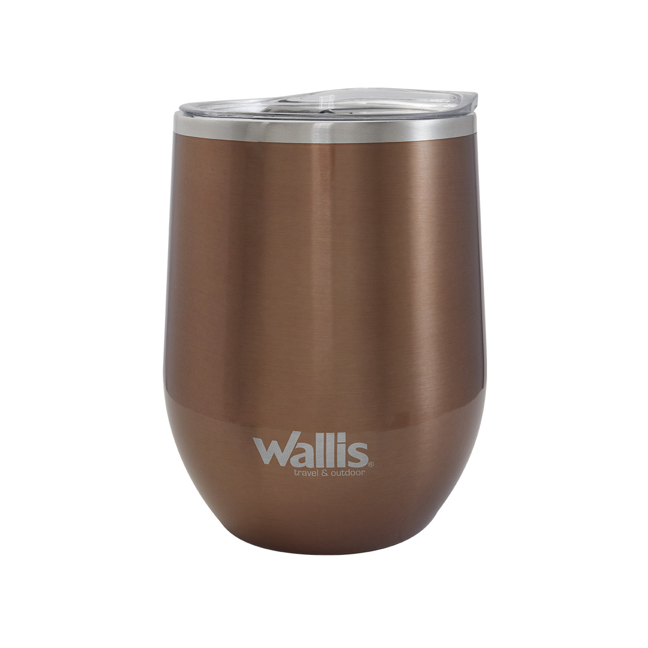 Foto 2 pulgar | Vaso Térmico Wallis con Protector Deslizante y Tapa 350 Ml Cobre Metálico