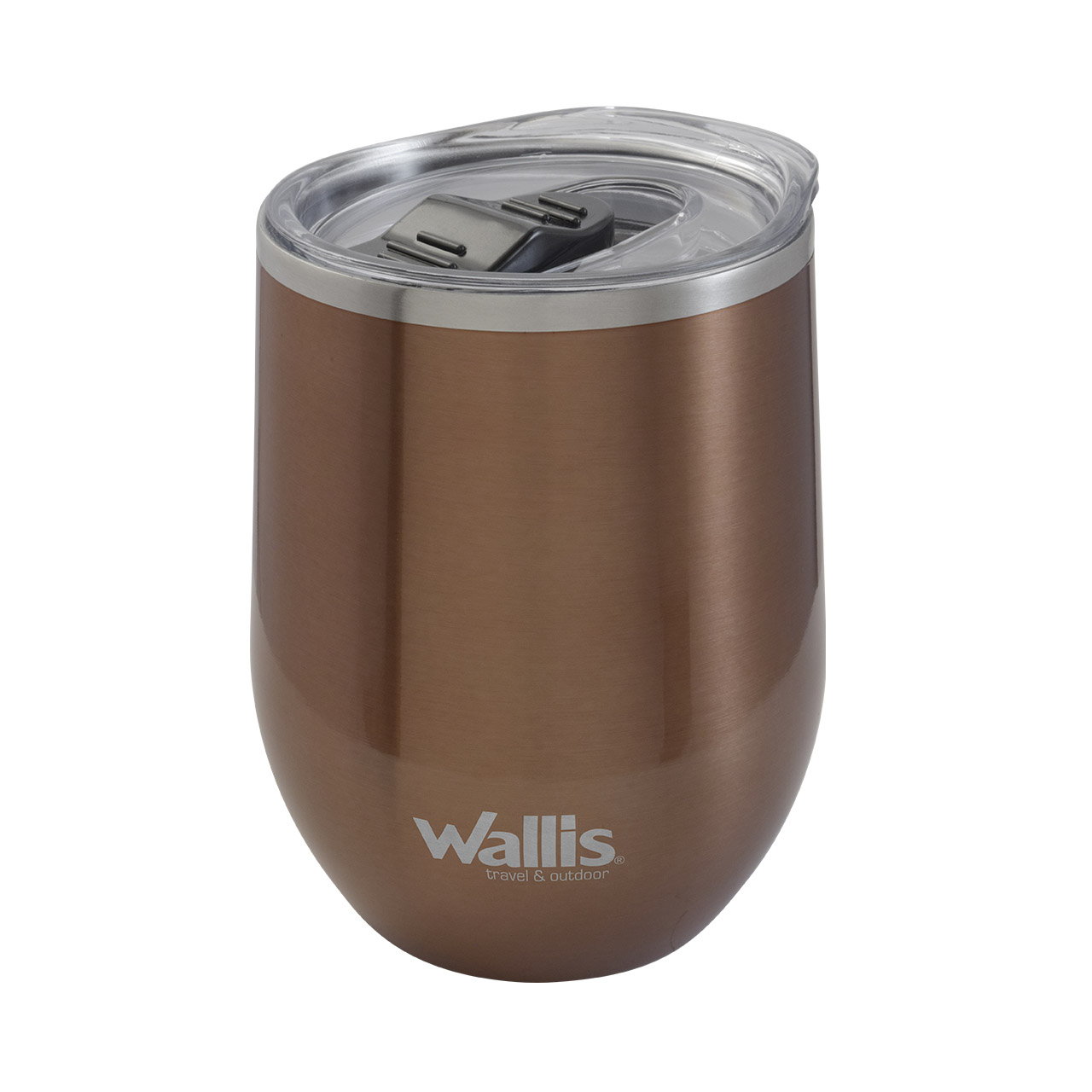 Foto 5 pulgar | Vaso Térmico Wallis con Protector Deslizante y Tapa 350 Ml Cobre Metálico