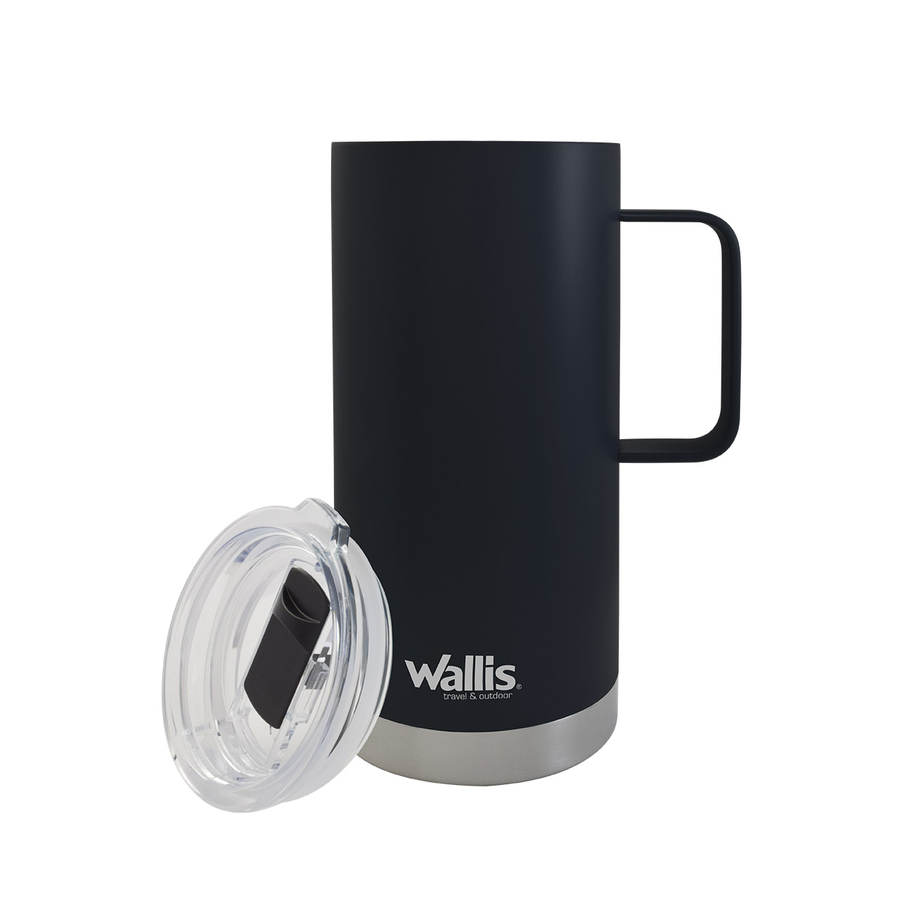 Foto 3 pulgar | Taza Térmica Wallis con Protector Deslizante 500 Ml Negro Mate