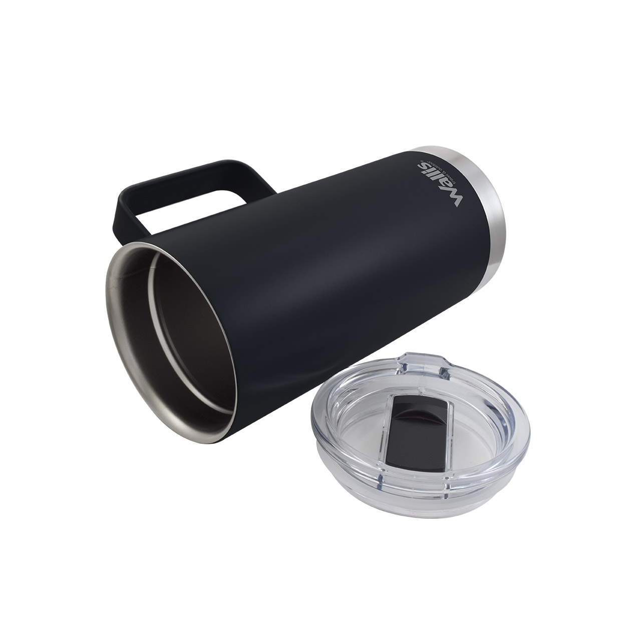 Foto 4 pulgar | Taza Térmica Wallis con Protector Deslizante 500 Ml Negro Mate