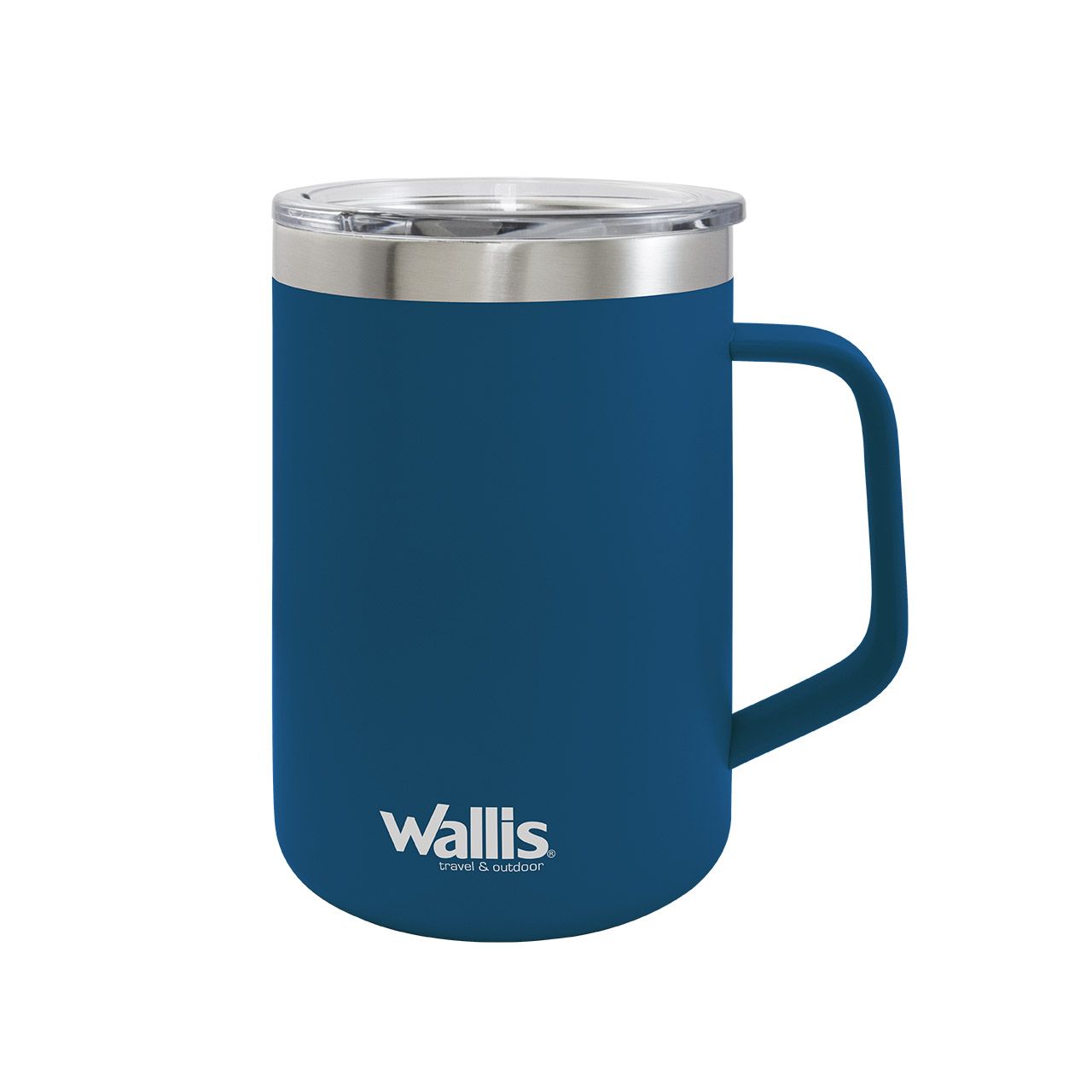 Foto 2 pulgar | Taza Térmica Wallis con Protector Deslizante 420 Ml Azul Índigo Mate