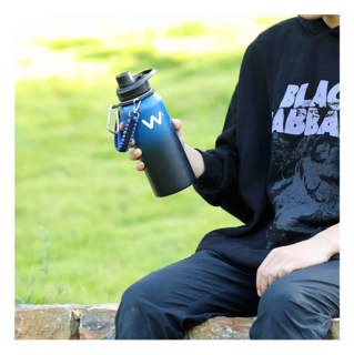 Foto 5 | Termo Botella Werewolves Azul-Negro Acero Inoxidable 32 Oz
