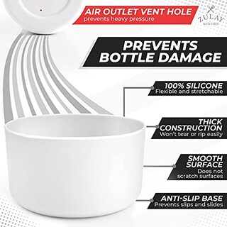 Foto 3 | Funda para Botellas Zulay Kitchen Blanco -Venta Internacional 1 Pieza
