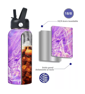 Foto 5 | Termo Botella Werewolves Violeta Acero Inoxidable 32 Oz