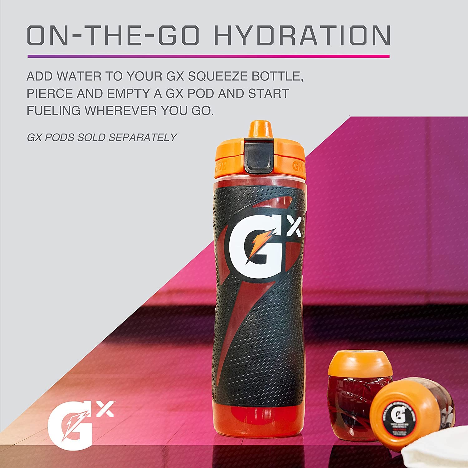 Foto 4 pulgar | Venta Internacional - Botella Gatorade Gx Marble Black de 900 ml