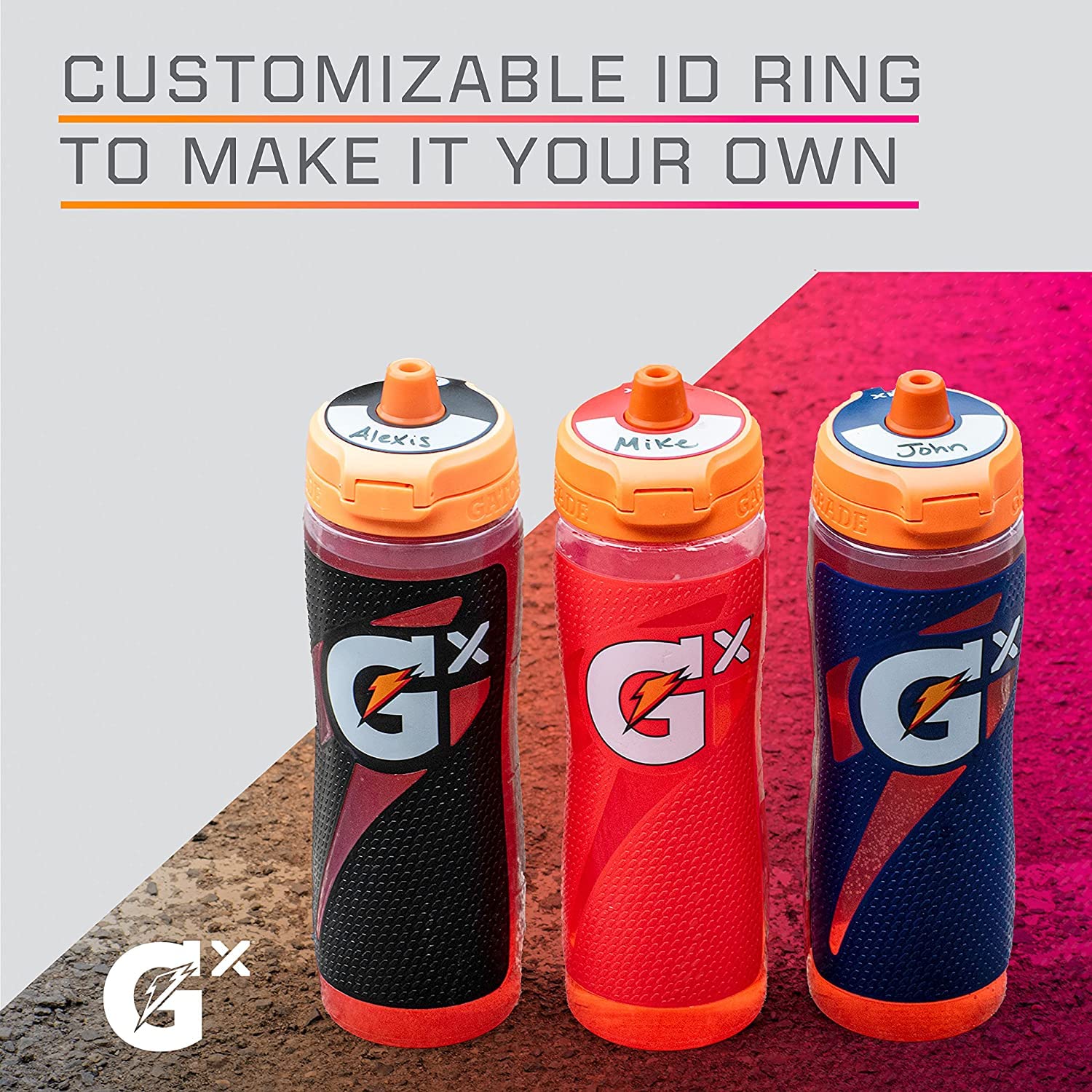 Foto 5 pulgar | Venta Internacional - Botella Gatorade Gx Marble Black de 900 ml