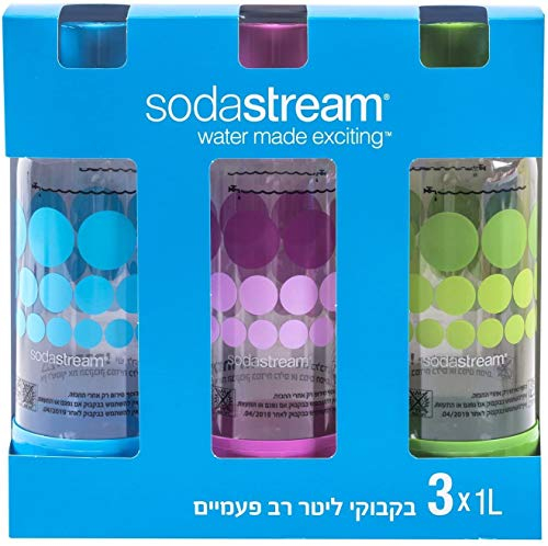 Foto 2 pulgar | Venta Internacional - Botellas De Carbonatación Sodastream De 1 Litro (paquete De 3), Colores Duraderos