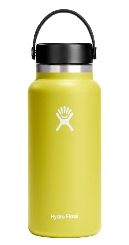 Botella de Agua Hydro Flask de Boca Ancha de 946 ml de Acero Inoxidable