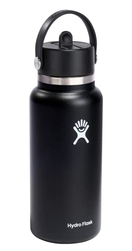 Foto 3 pulgar | Venta Internacional-Botella de Agua Hydro Flask Negro de Acero Inoxidable 945 Ml